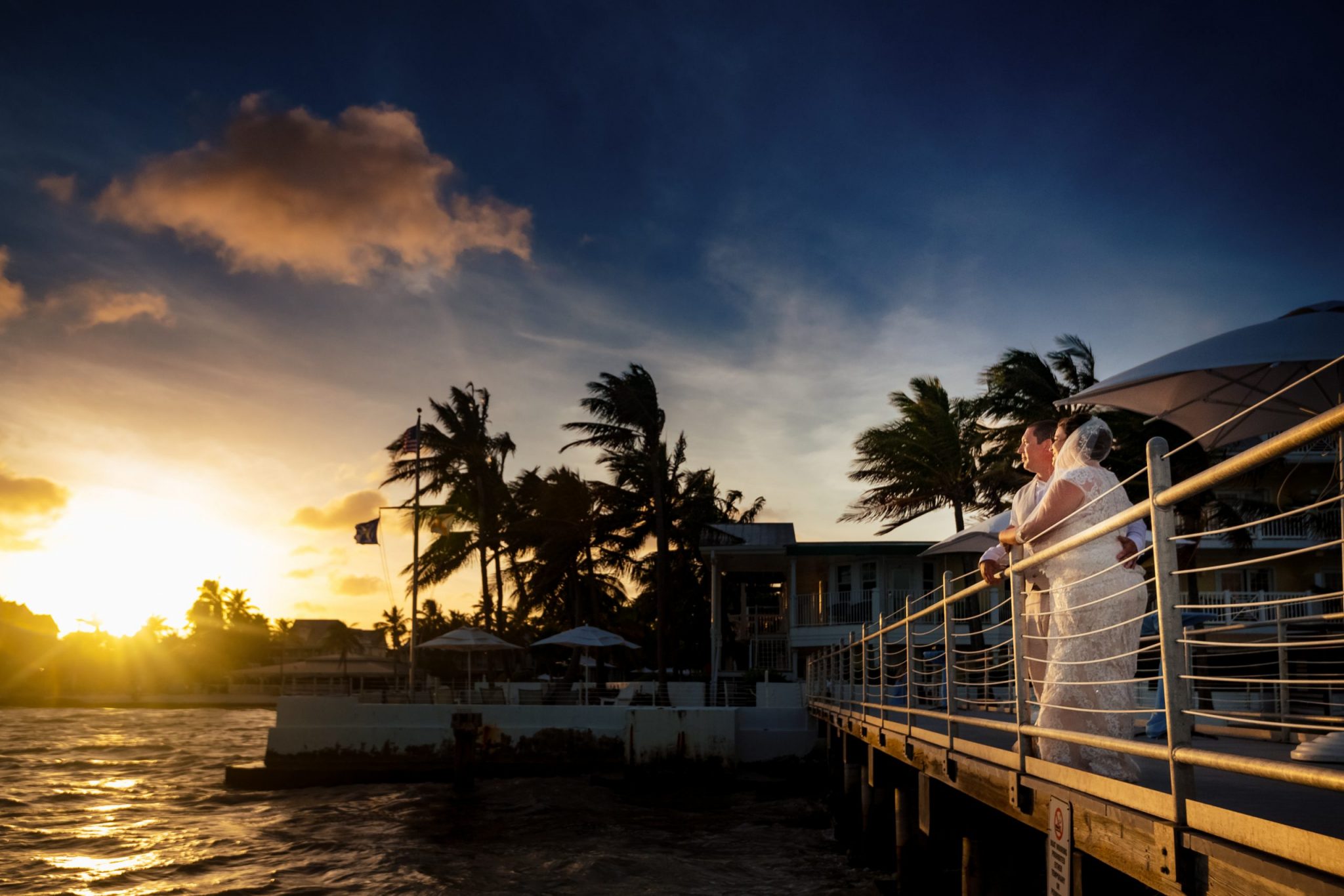 wedding reception moments from southernmost beach resort wedding