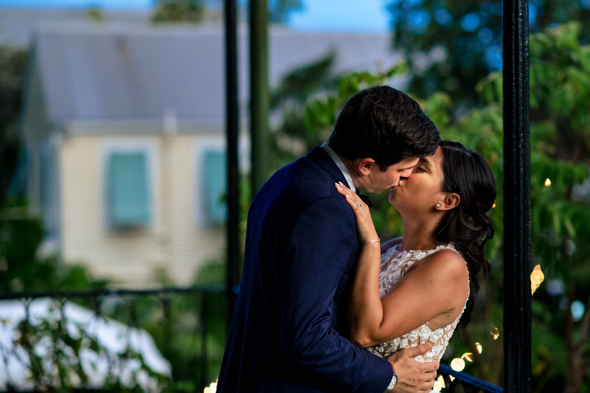 bride and groom first dance at hemingway house wedding in key west fl