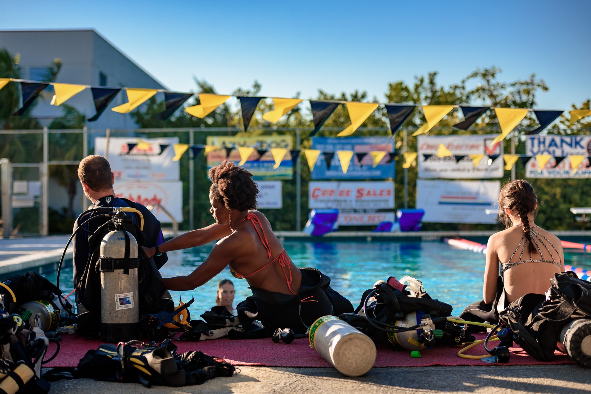 divers practice safety drills at college of the florida keys