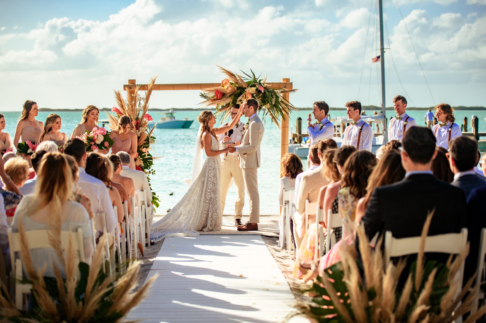 wedding ceremony at playa largo resort