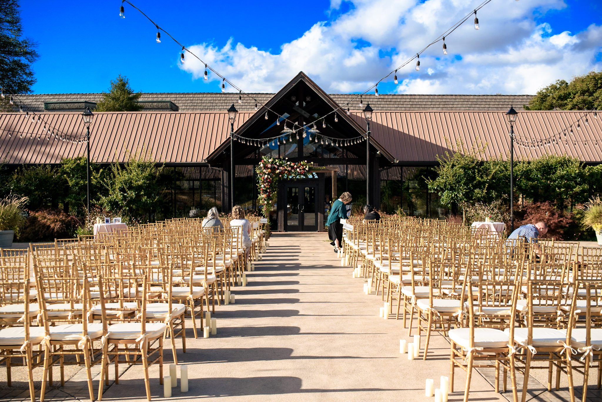 deerpark wedding ceremony venue at biltmore estate setup