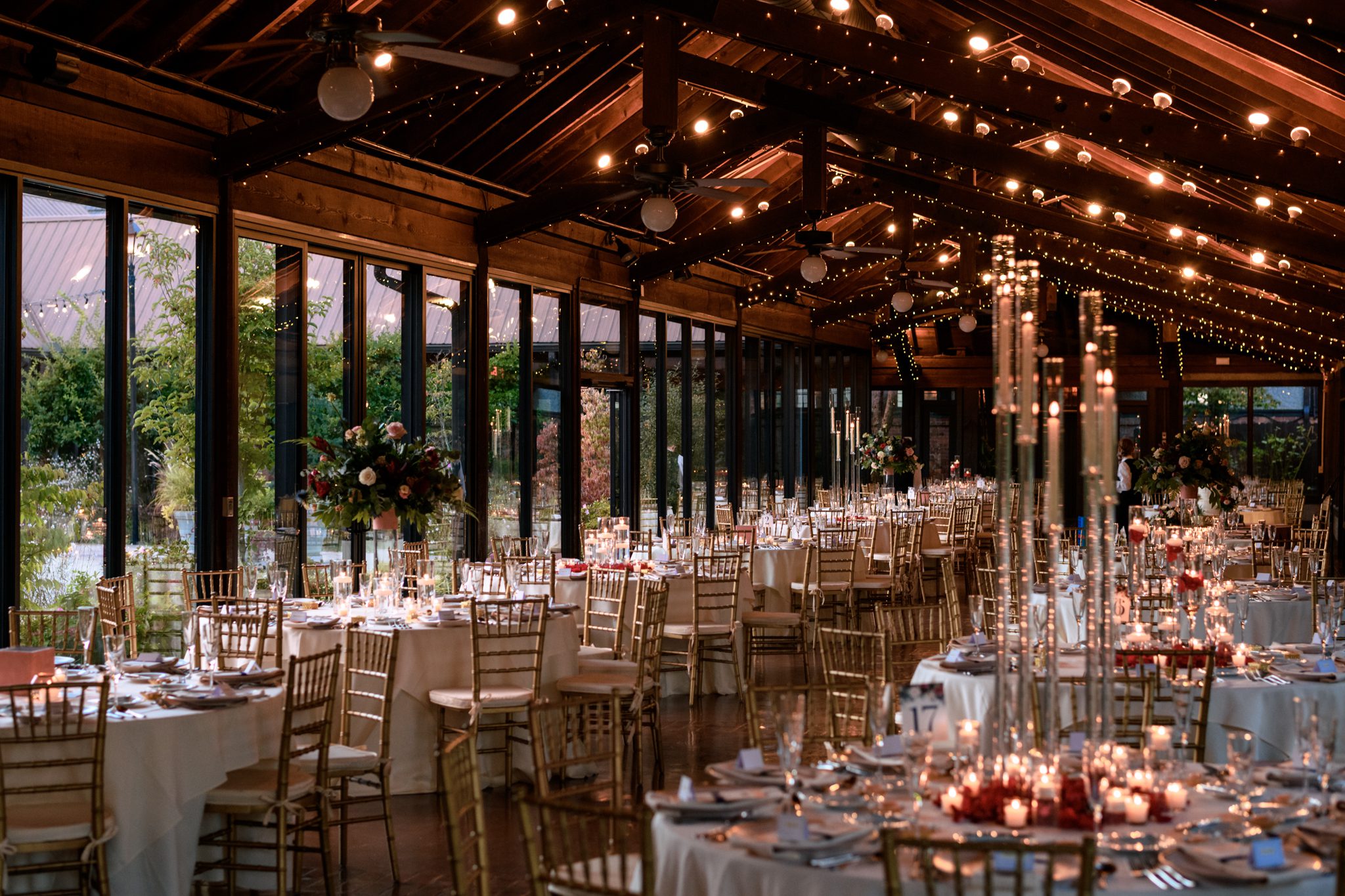 Luxurious interior of Biltmore wedding reception venue in Deerpark, showcasing vintage decor, rich color scheme, and unique architectural features
