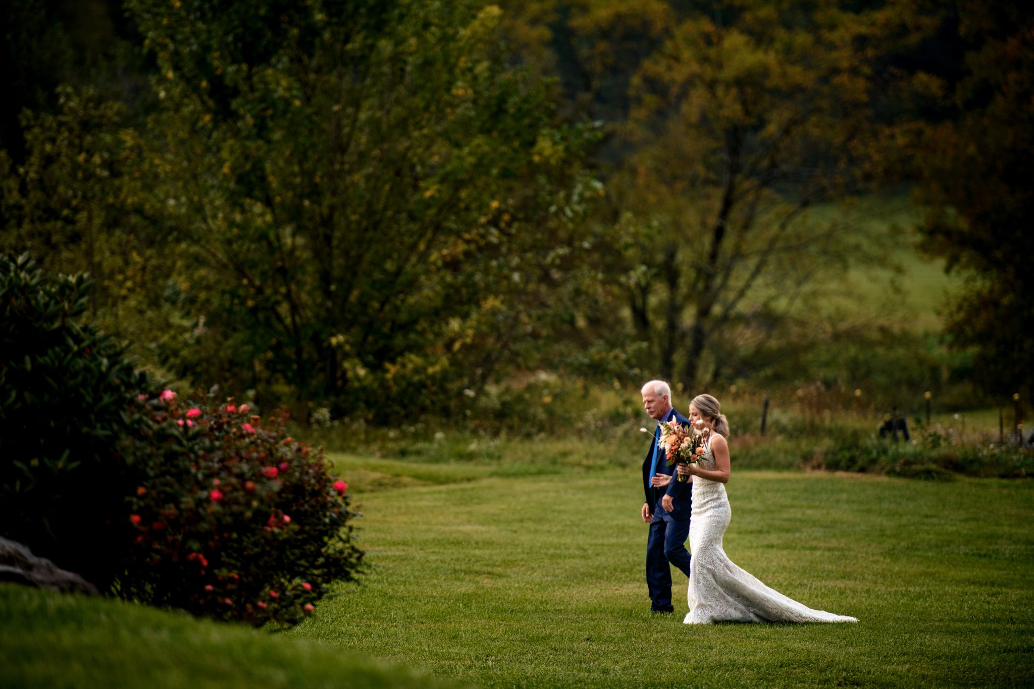 wedding ceremony at appalachian farm weddings events in waynesville nc
