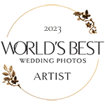 worlds best wedding photos artist badge
