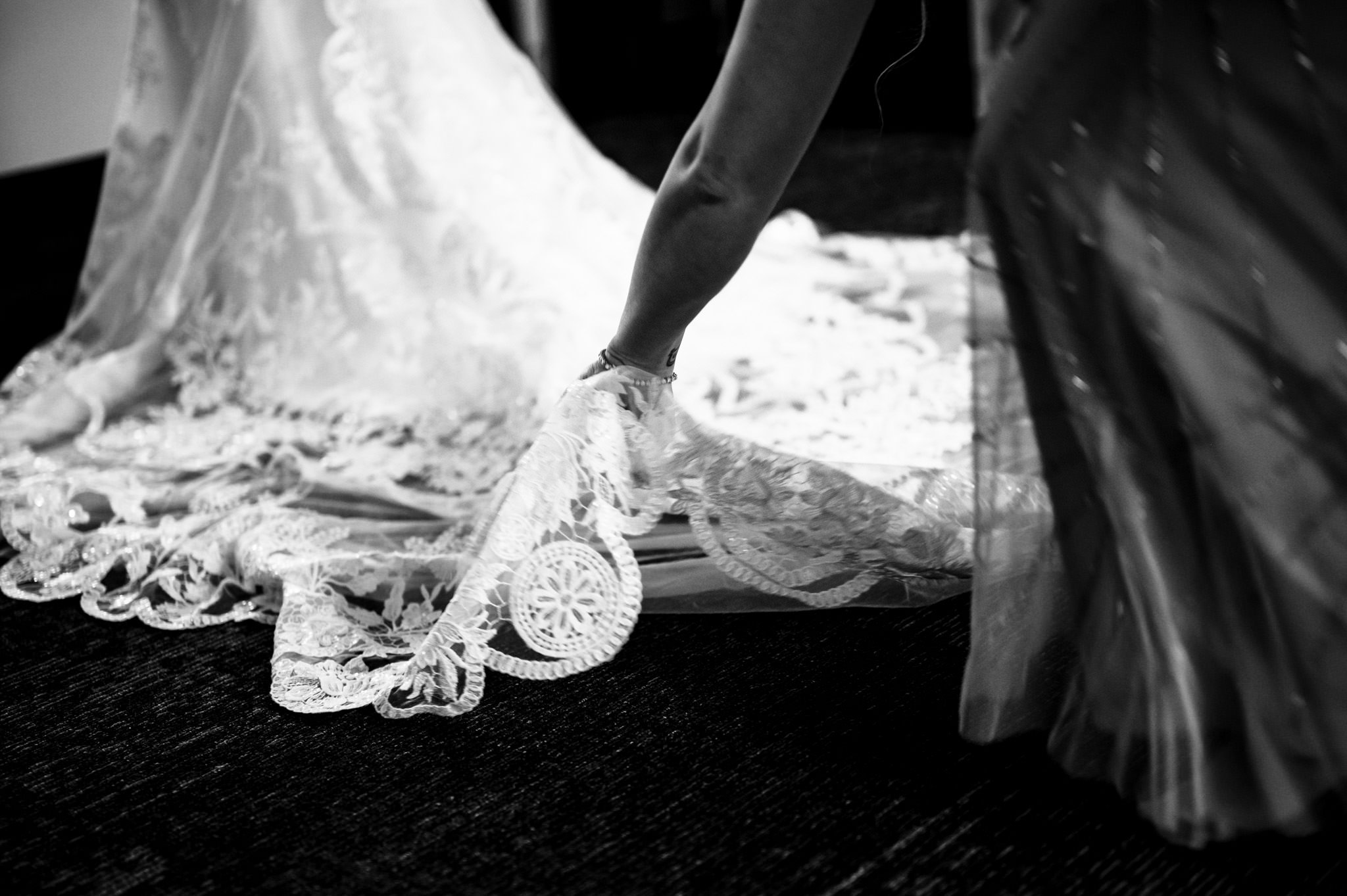 A dress captured by a wedding photographer in Raleigh, NC.